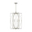 OPEN BOX:Capital Lighting Oran 6-Light Foyer, Antique Silver - 537961AS