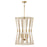 OPEN BOX: Capital Lighting Bianca 4 Light Foyer, Natural Rope/Brass - 541141NP