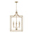 OPEN BOX:Capital Lighting Abbie 4 Light Foyer in Aged Brass - 542641AD