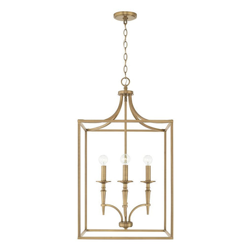 OPEN BOX:Capital Lighting Abbie 4 Light Foyer in Aged Brass - 542641AD