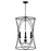 OPEN BOX: Capital Lighting Amara 4 Light Foyer, Matte Black/Brass - CL545641KB