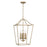 OPEN BOX: Capital Lighting Grady 4 Light Foyer, Matte Brass - CL550641MA