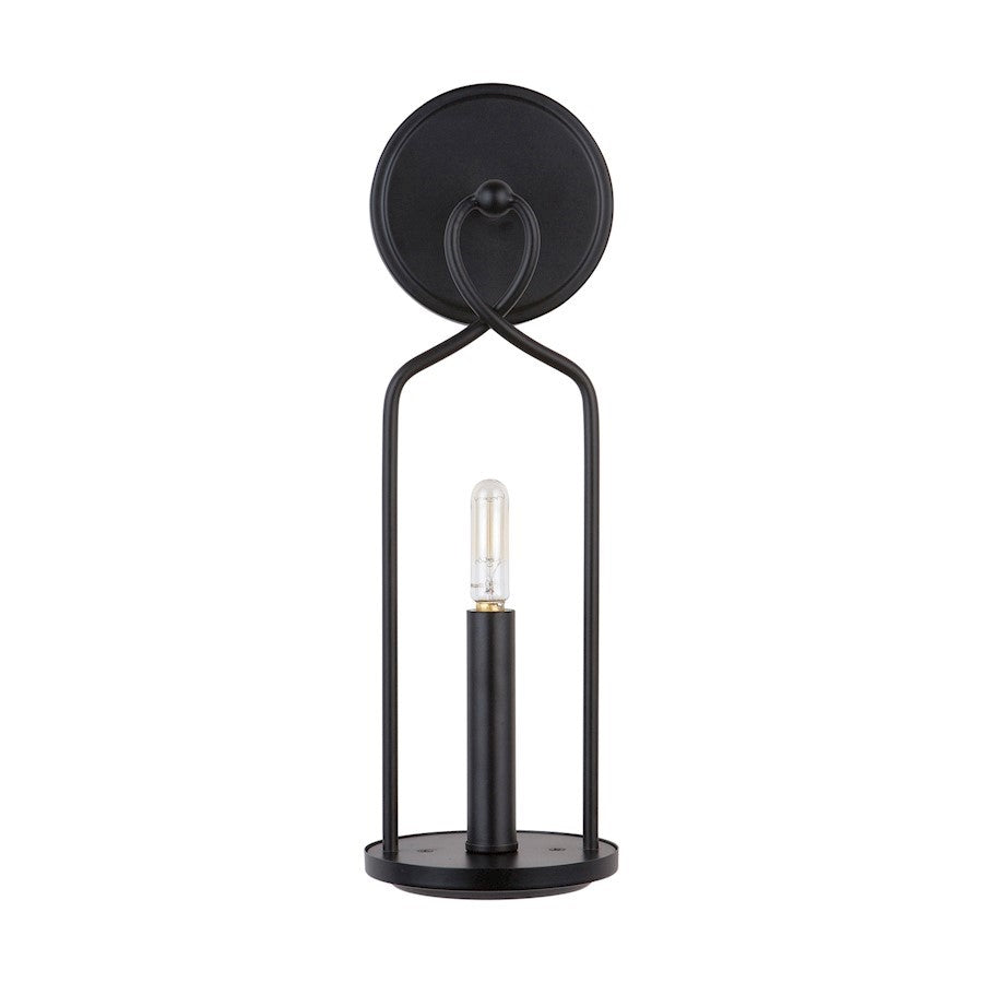 OPEN BOX: Capital Lighting Sonnet 1 Light 5" Sconce, Matte Black - CL631611MB