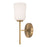 OPEN BOX:HomePlace Lighting Lawson 1 Light Wall Sconce, Brass/Soft White