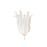 OPEN BOX: Capital Lighting Eden 1 Light Wall Sconce, White - CL649511XW