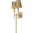 OPEN BOX: Capital Whitney 2 Light Wall Sconce, Brass/White - 649721AD-708