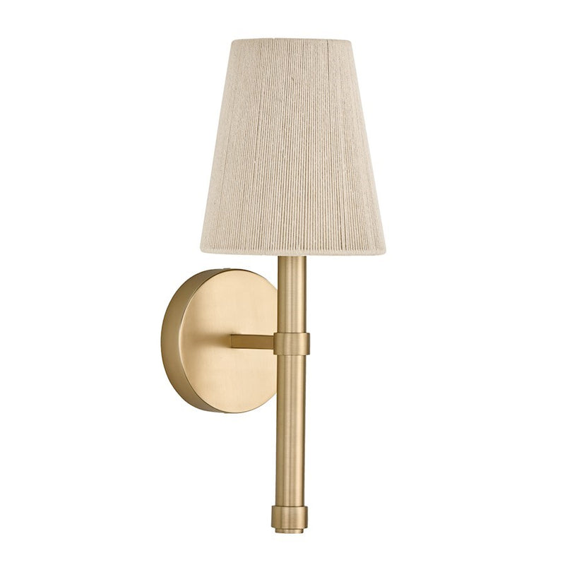 OPEN BOX: Capital Mira 1Lt Sconce, Brass/Natural Rope Shade - CL654511MA