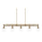 OPEN BOX: Capital Lighting Mid-Century 5 Light Island, Aged Brass