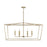 OPEN BOX:Capital Lighting Thea 6-Light Island, Aged Brass - 837661AD