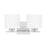 OPEN BOX ITEM: Capital Lighting Steele 2 Light Vanity, Chrome/White