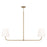 OPEN BOX: Capital Lighting Brody 2 Light Island, Brass/White - CL849421AD