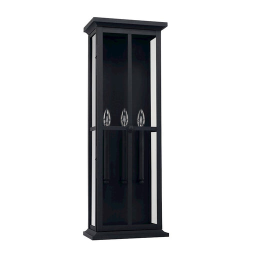 OPEN BOX ITEM: Capital Lighting Mansell 3-Lt Large Outdoor Wall, BK