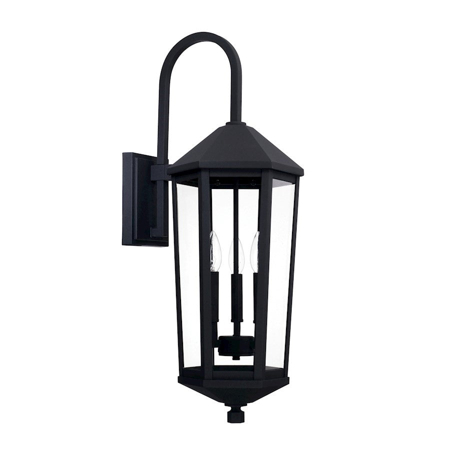 OPEN BOX: Capital Ellsworth 3 Light Outdoor Wall Mount, Black - CL926931BK