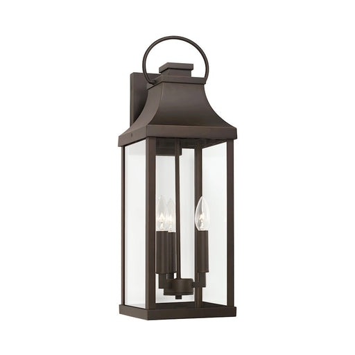 OPEN BOX: Capital Lighting Bradford 3Lt Outdoor Wall Lantern, BZ - CL946431OZ