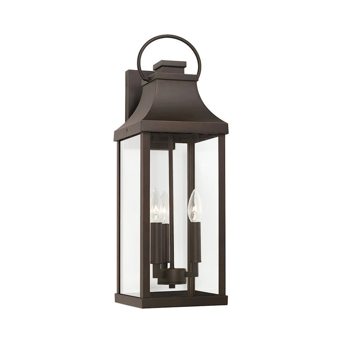 OPEN BOX: Capital Lighting Bradford 3Lt Outdoor Wall Lantern, BZ - CL946431OZ