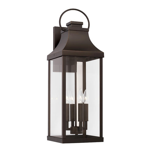 OPEN BOX: Capital Bradford 4 Light Outdoor Wall Lantern, Bronze - 946441OZ