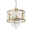 OPEN BOX: Capital Blakely 4 Lt Pendant, Gold/Clear Crystals - 9484AG-CR