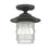 OPEN BOX:Capital Lighting Creekside 1 Light Outdoor Ceiling, 10", Black, Clear