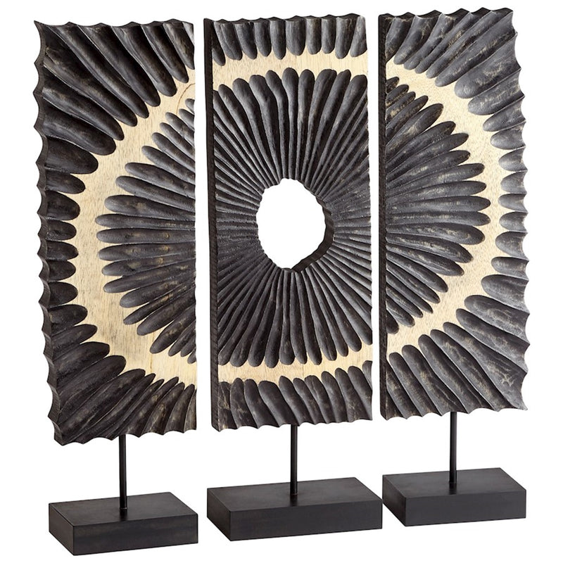 OPEN BOX ITEM: Cyan Design Ruffle Sculpture, Black