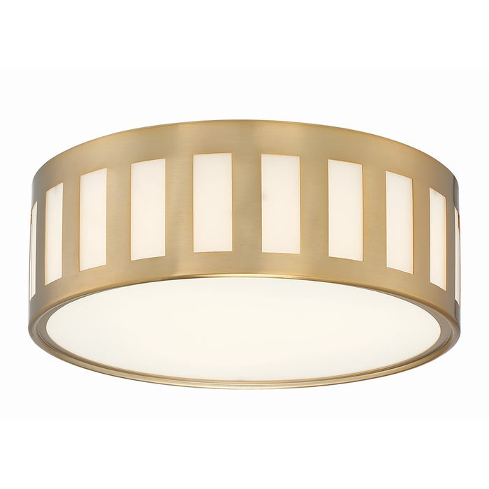 OPEN BOX: Crystorama Kendal 3 Light Ceiling Mount, Vibrant Gold - KEN-2203-VG