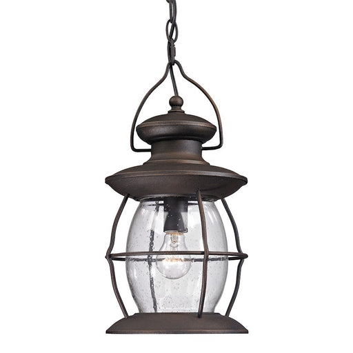 OPEN BOX ITEM: ELK Lighting Village 1-Light Outdoor Hanging Lantern, Charcoal