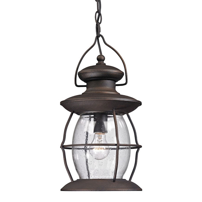 OPEN BOX ITEM: ELK Lighting Village 1-Light Outdoor Hanging Lantern, Charcoal