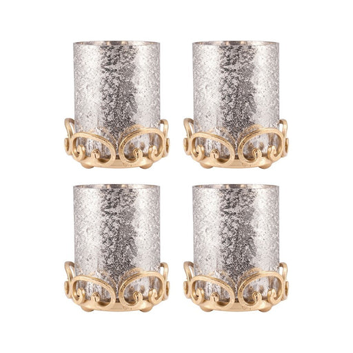 OPEN BOX ITEM: ELK Lifestyle Gwendolyn Pillar Holders (Set of 4), Gold
