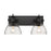 OPEN BOX ITEM: Golden Lighting Hines 2 Light Bath Vanity, Black