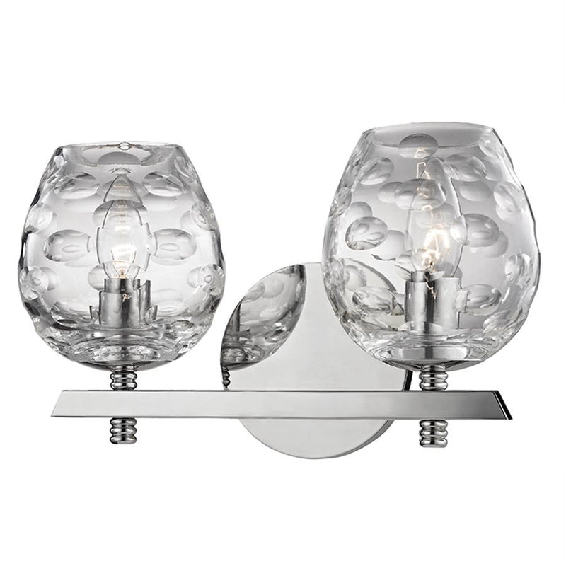 OPEN BOX: Hudson Valley Burns 2 Light Bath Bracket, Polished Nickel - 1252-PN