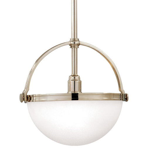 OPEN BOX: Hudson Valley Stratford 1 Light Pendant, Nickel - HV3311-PN
