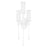 OPEN BOX: Hudson Valley Chisel 3 Light Wall Sconce, White Plaster - HV4103-WP