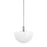 OPEN BOX: Hudson Valley 1 Light 10" Pendant, Polished Nickel/White - HV5913-PN