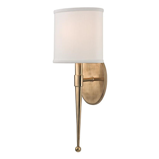 OPEN BOX: Hudson Valley Madison 1 Light Wall Sconce, Aged Brass - 6120-AGB
