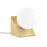 OPEN BOX ITEM: Mitzi Aspyn 1-Lt Table Lamp, Aged Brass/Opal
