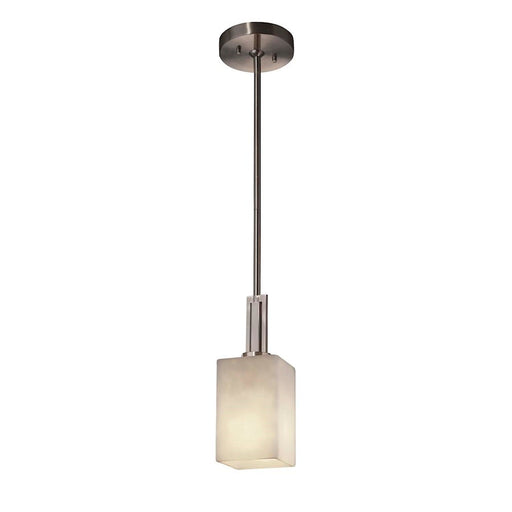OPEN BOX: Justice Clouds Era 1-LT Mini-Pendant SQ, Flat, Nk - JDCLD-8445-15-NCKL