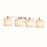 OPEN BOX: Justice Fusion Tetra 4 Lt 7" Bath, Nickel - FSN-8424-30-OPAL-NCKL