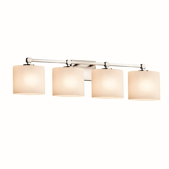 OPEN BOX: Justice Fusion Tetra 4 Lt 7" Bath, Nickel - FSN-8424-30-OPAL-NCKL