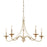 OPEN BOX ITEM: Minka Lavery Westchester 5-Lt 20" Chandelier, WH/GG