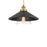 OPEN BOX: Minka Lavery Segan 1 Light Mini Pendant, Coal/Brass/Coal - 1405-758