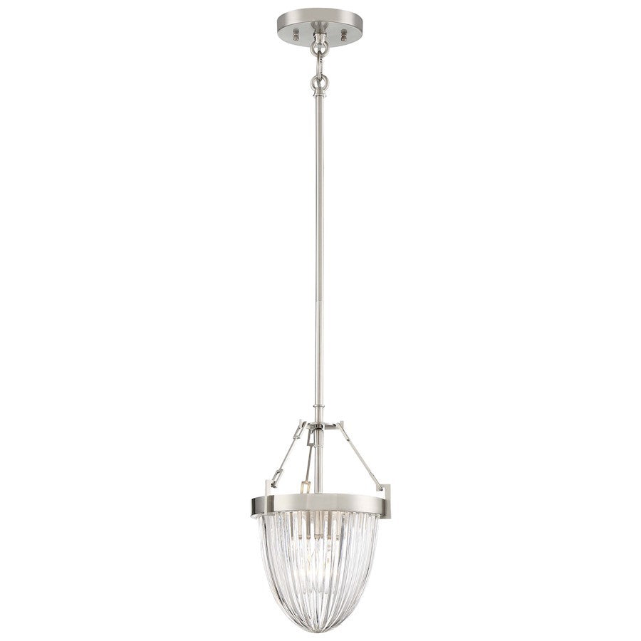OPEN BOX ITEM: Minka Lavery Atrio 8.5" Semi Flush Convertible, Nickel