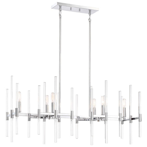 OPEN BOX ITEM: Minka Lavery Pillar Island Light, Chrome