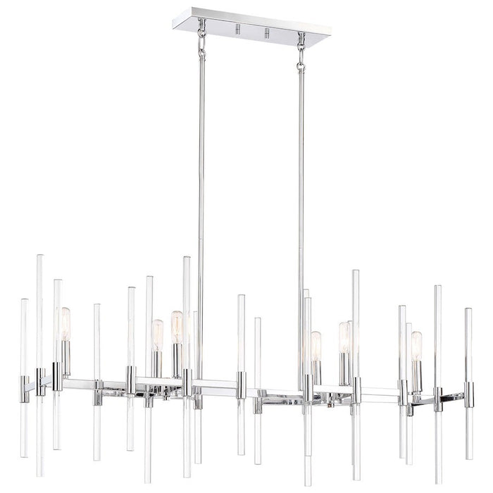 OPEN BOX ITEM: Minka Lavery Pillar Island Light, Chrome