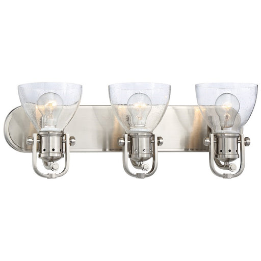 OPEN BOX ITEM: Minka Lavery 3 Light Bath, Brushed Nickel