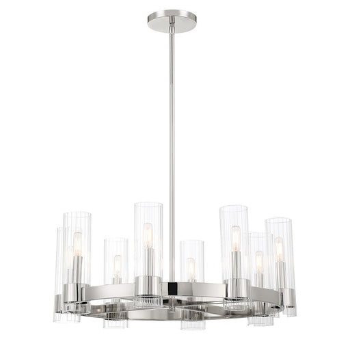 OPEN BOX ITEM: Minka Lavery Vernon Place 8-Lt Chandelier, CH/Ribbed