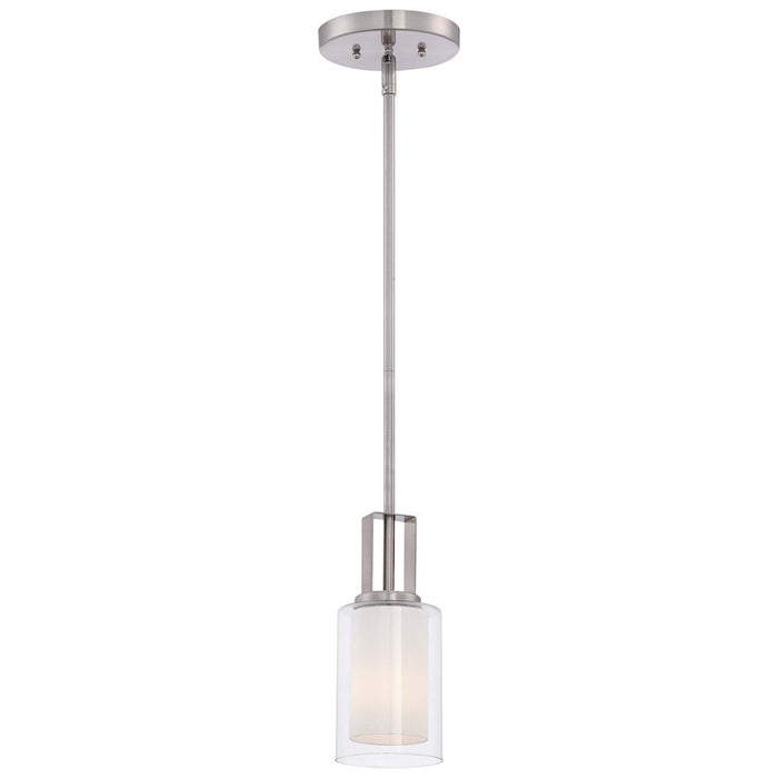 OPEN BOX: Minka Lavery Parsons Studio 1 Light Mini Pendant, Nickel - 4101-84