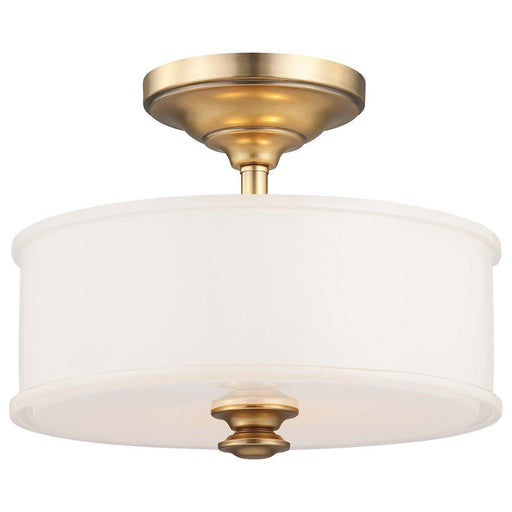 OPEN BOX ITEM: Minka Lavery Harbour Point 2 Light Semi Flush Mount, Liberty Gold