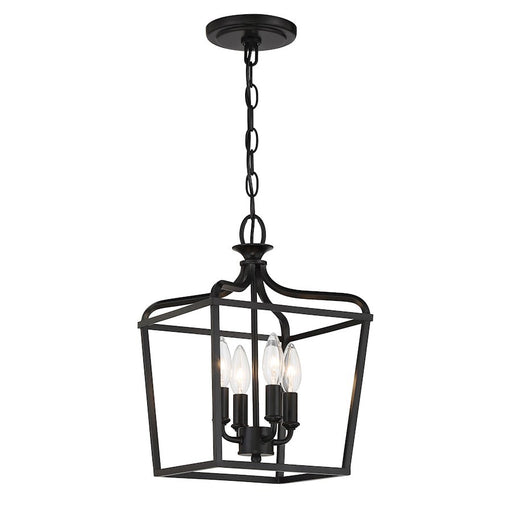 OPEN BOX ITEM: Minka Lavery Laurel Estate 4-Lt 10" Semi Flush, Coal