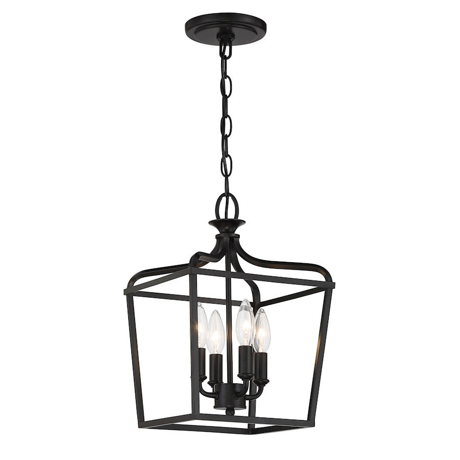 OPEN BOX ITEM: Minka Lavery Laurel Estate 4-Lt 10" Semi Flush, Coal