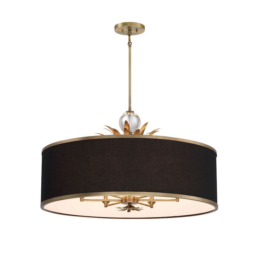 OPEN BOX: Minka Lavery Caprio 6-Lt Pendant, Natural Brass - 4586-672