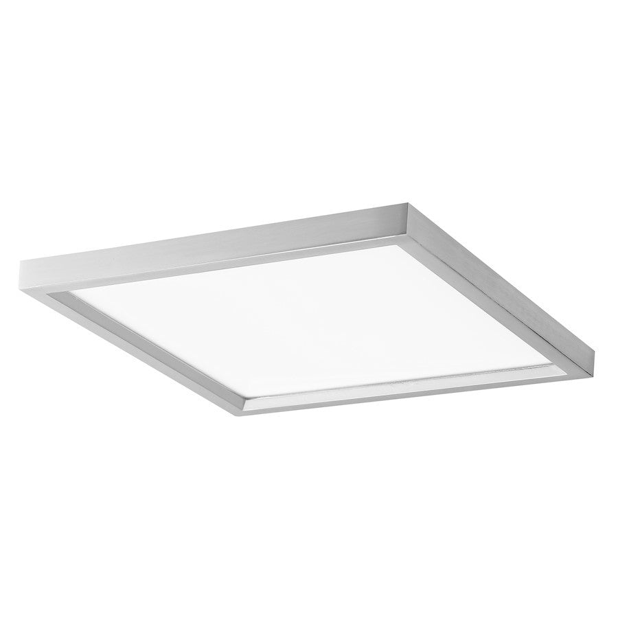 OPEN BOX ITEM: Minka Lavery 15" Square LED Flush Mount, Nickel